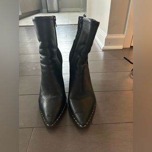 Aldo bootie heels, black, size 8US